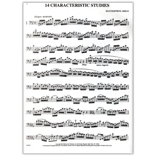 Fourteen Characteristic Studies for Trombone or Baritone