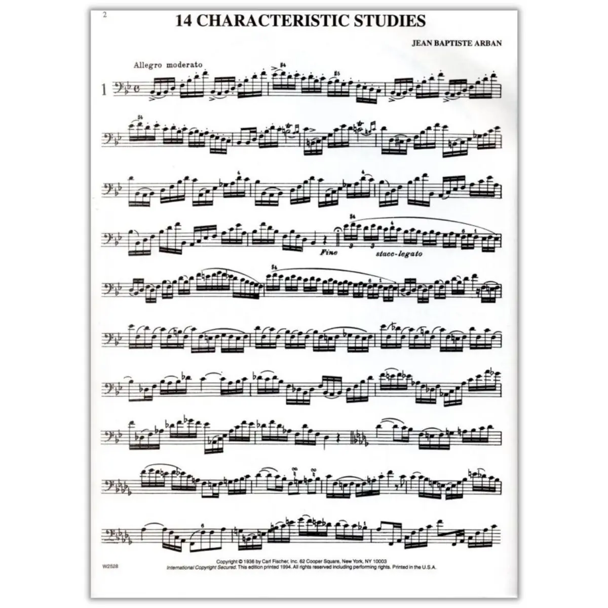 Fourteen Characteristic Studies for Trombone or Baritone