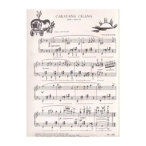 Caravana Cigana - Gipsy Caravan para piano