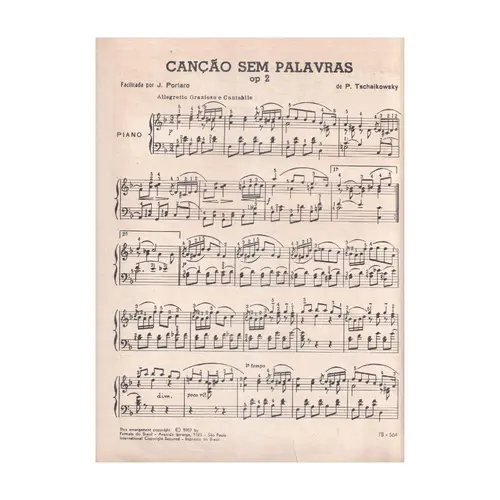 Canção Sem Palavras - Op.2