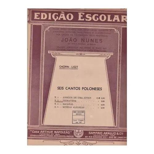 Primavera - Seis Cantos Poloneses  (Edição Antiga)