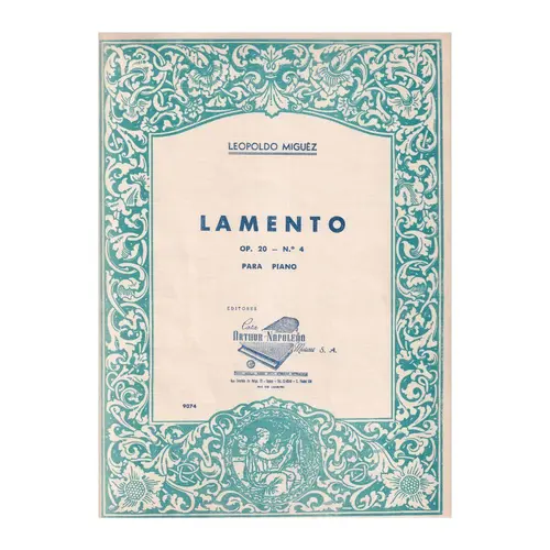 Lamento - Op.20 N.4