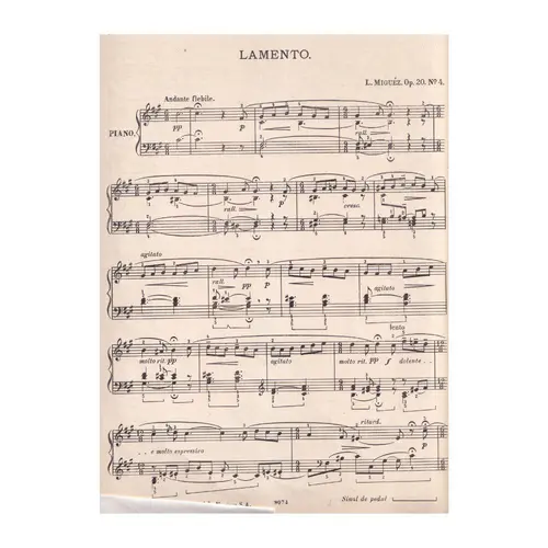 Lamento - Op.20 N.4