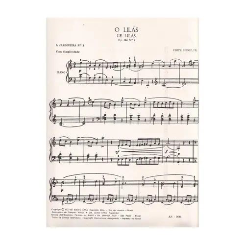 O Lilas -Op.124 N.2