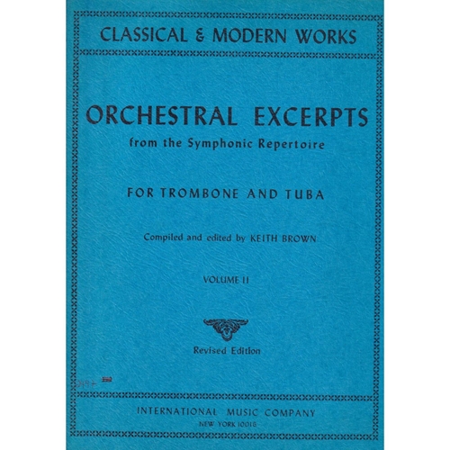 Seleção de trechos orquestrais de obras clássicas e modernas para trombone e tuba Vol.2