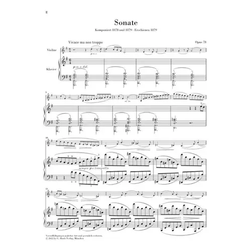 Sonatas for Piano and Violin