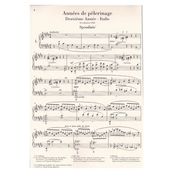 Années de pèlerinage, Deuxième Année – Italie