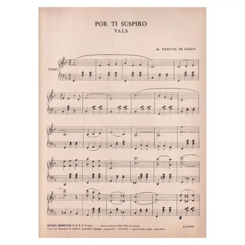 Por Ti Suspiro - Vals
