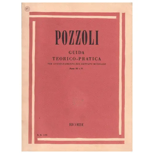 Guida Teorico-Pratica per L'insegnamento del Dettato Musicale V. 3 e 4