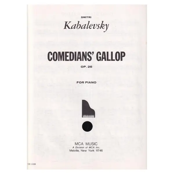 Comedians' Gallop for piano op. 26