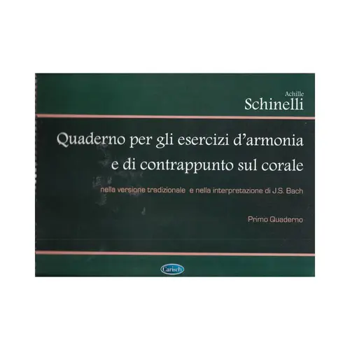 Quaderno per gli esercizi d'armonia e di contrappunto sul corale - quaderno 1