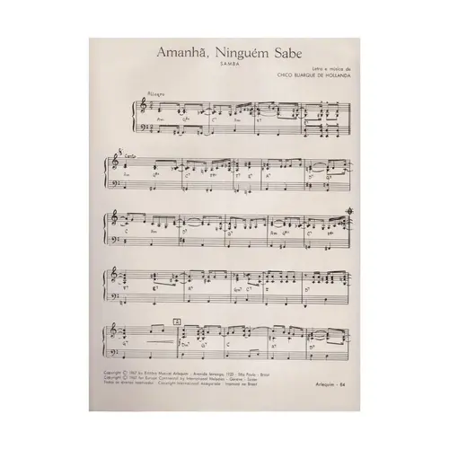 Amanhã Ninguém Sabe - Samba