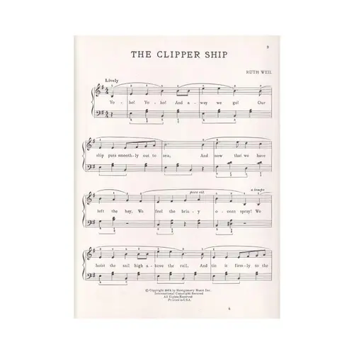 The Clipper Ship for piano