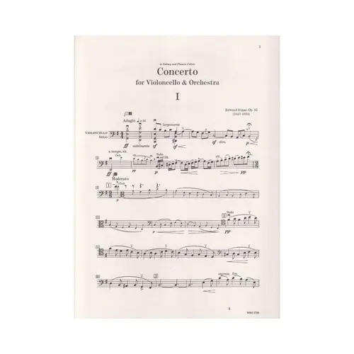 Cello Concerto In E Minor Op.85 - Music Minus One Cello