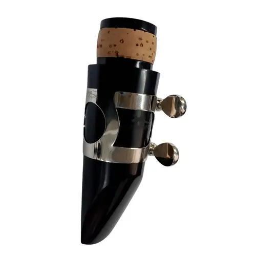 Boquilha para clarinete ABS com braçadeira e caps ABS Royal KL BC01
