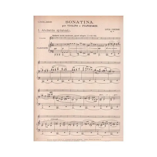 Sonatina - Op.9  (Edição Antiga)