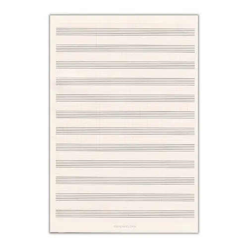 Caderno de caligrafia musical