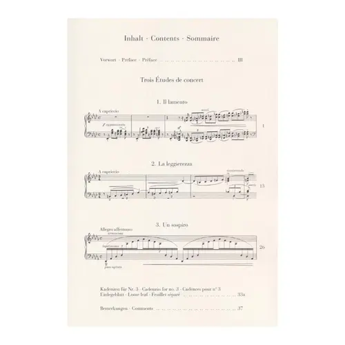 Trois études de concert