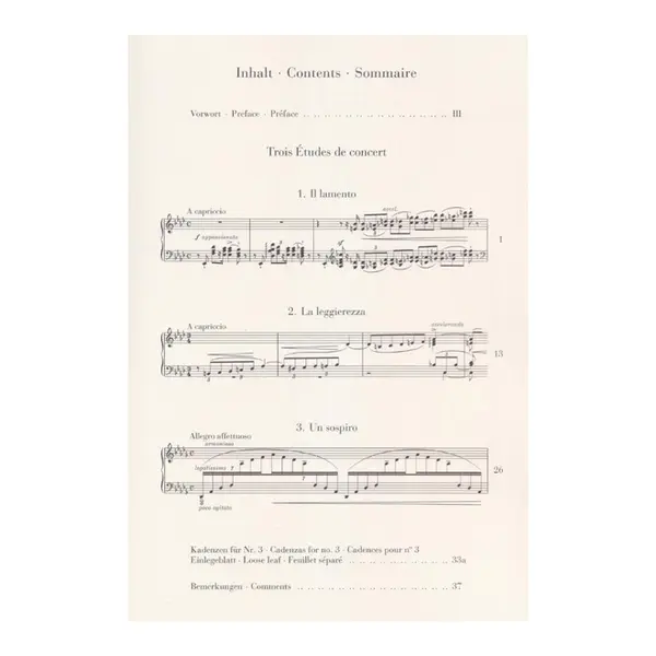 Trois études de concert