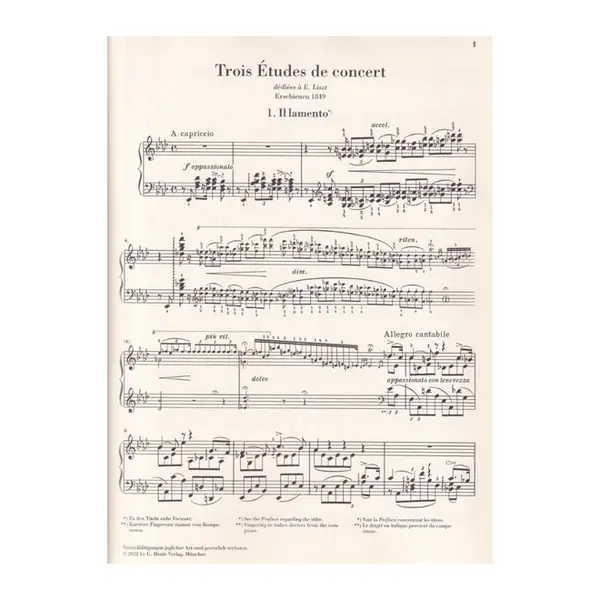 Trois études de concert