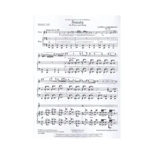 Sonata for Flute and Harp Op.56