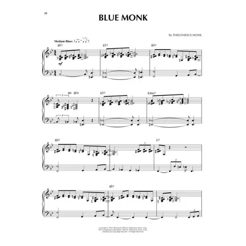 Jazz Blues - Jazz Piano Solos Series Vol. 2 - 2nd Edition