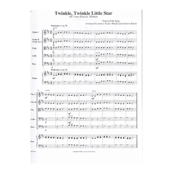 Abc's of string orchestra - full score