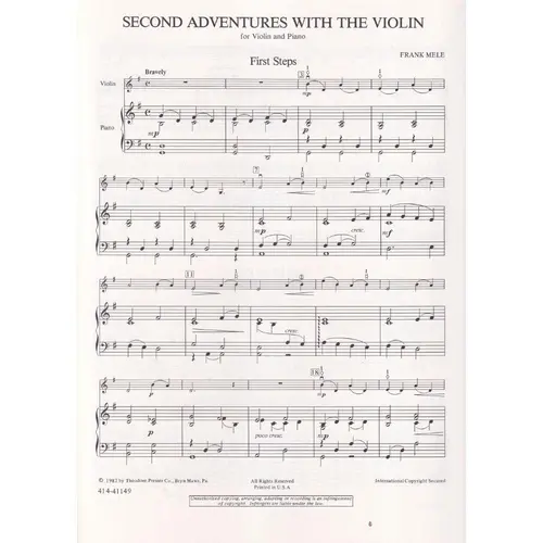 Second Adventures With The Violin