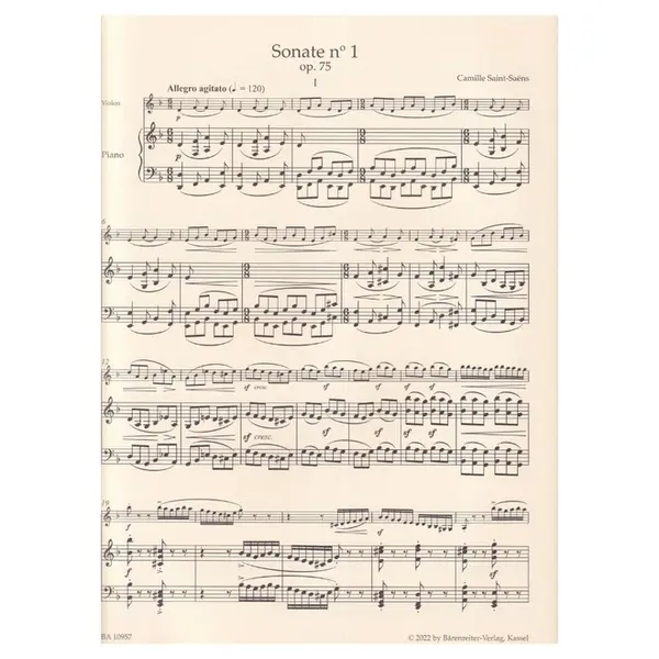 Sonata n.1 for Violin and Piano in D minor op. 75