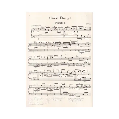 Six Partitas BWV 825-830 ( Capa dura)
