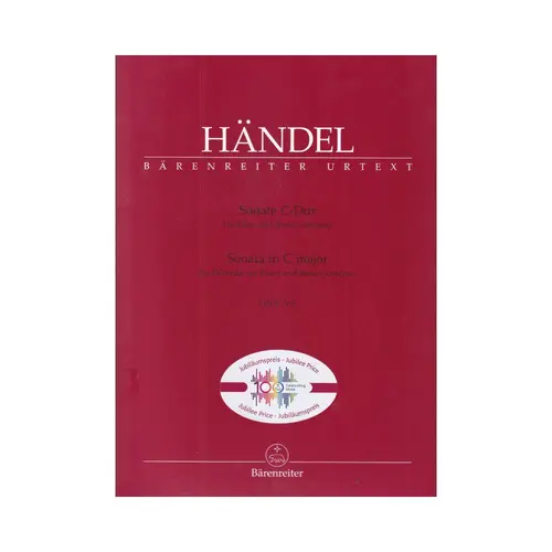 Sonata for Flute and Basso continuo C major (HWV 365)  - Jubilee edition