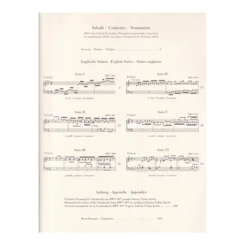 English Suites BWV 806-811