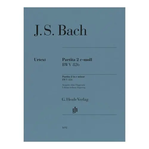 Partita no. 2 c minor BWV 826