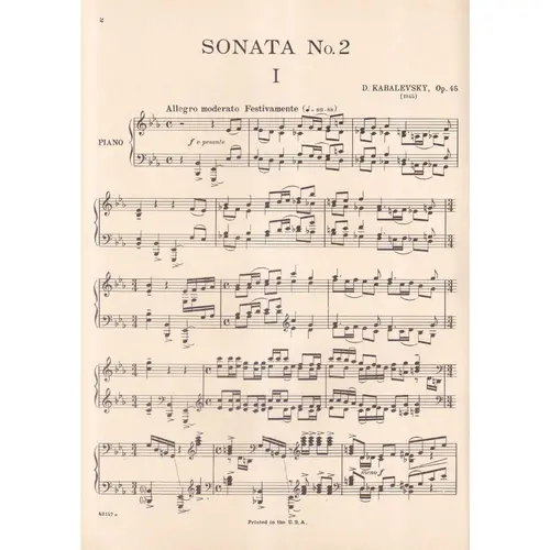 Sonata N.2 - Op.45  (Edição Antiga)