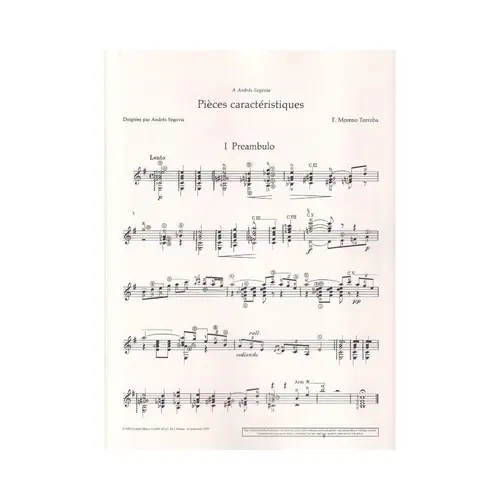 Pieces Caracteristiques - Vol.1