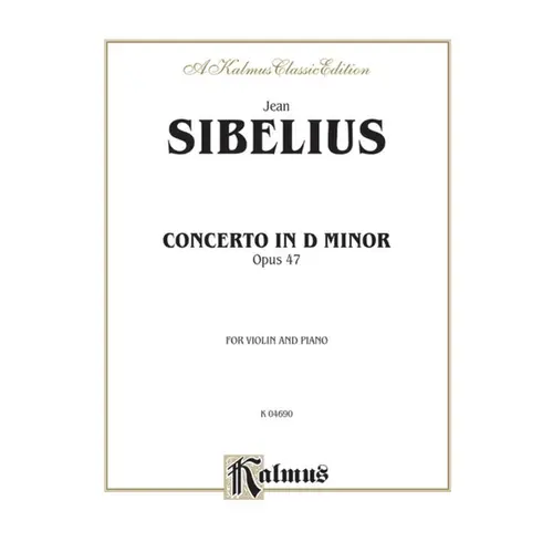 Concerto in D Minor, Opus 47 for violin and piano