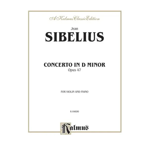 Concerto in D Minor, Opus 47 for violin and piano