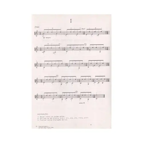 6 Pequenos Estudos Para Violão - 1 A Serie