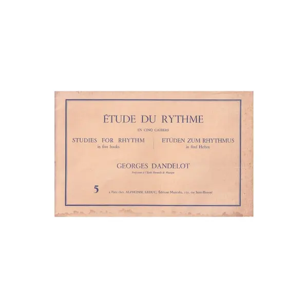 Etude du Rythme - Vol.5