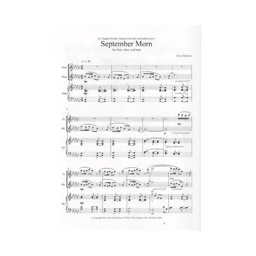 September Morn For Lute, Oboe E Harp