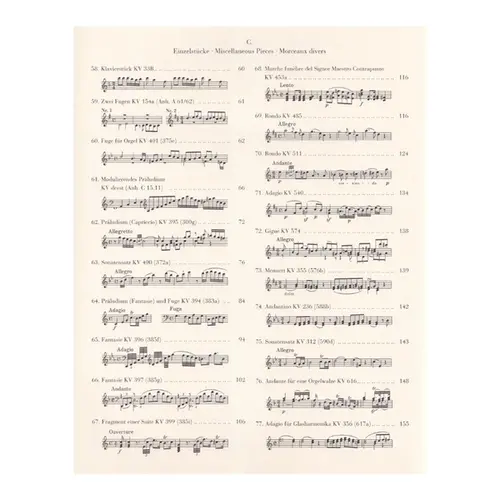 Klavierstucke - Urtext