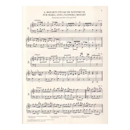 Klavierstucke - Urtext