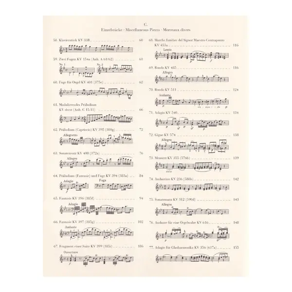 Klavierstucke - Urtext