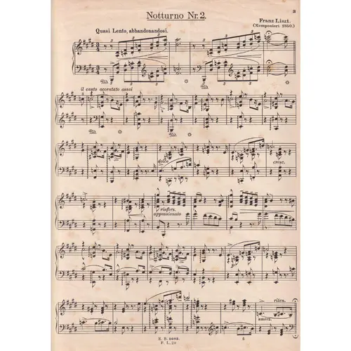 Liebestraume - Notturno N.2  (Love Dreams) - edição antiga