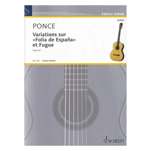 Variations Sur " Folia De Espana " et Fugue