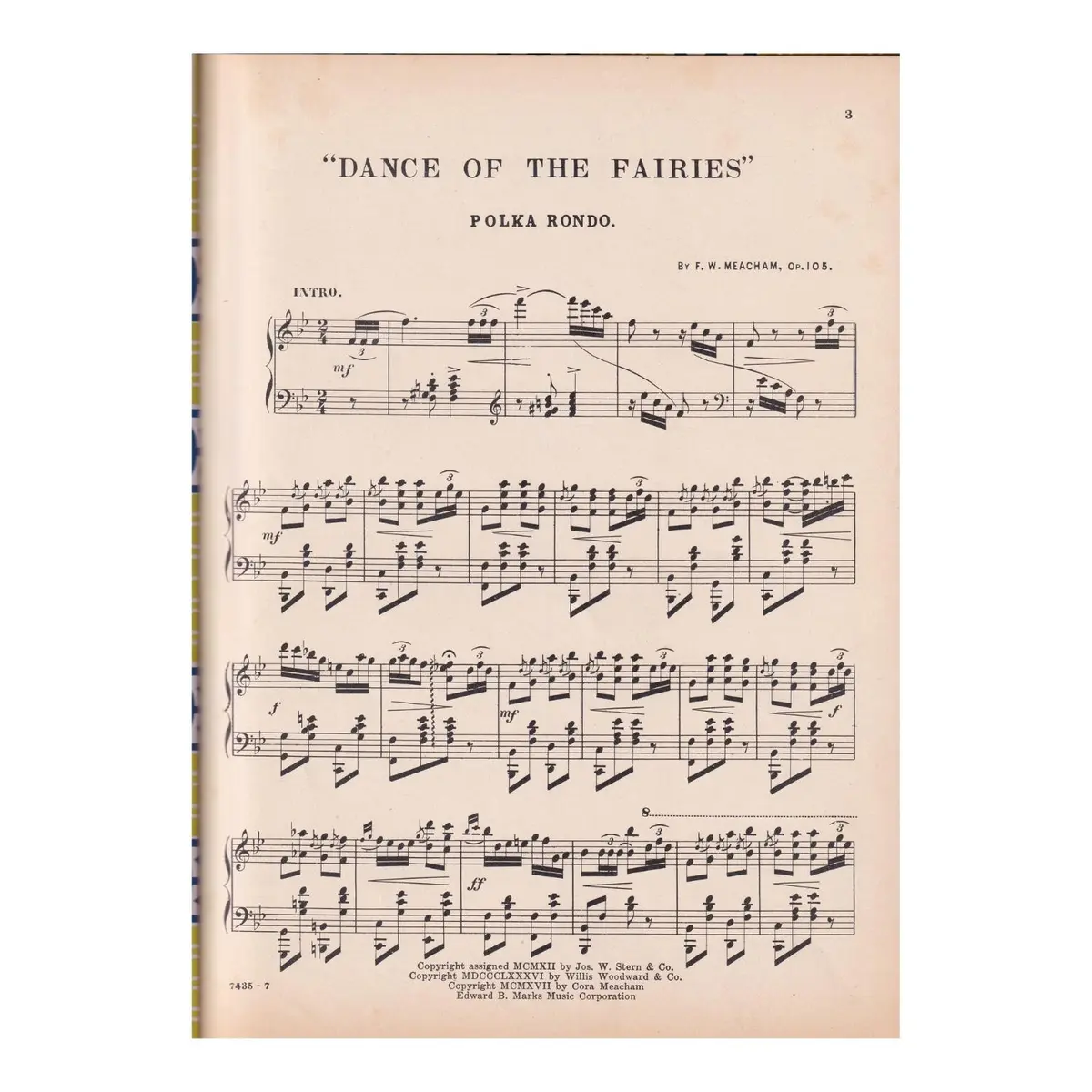 Dance Of The Fairies - Op.105 - Polca  (Edição Antiga)