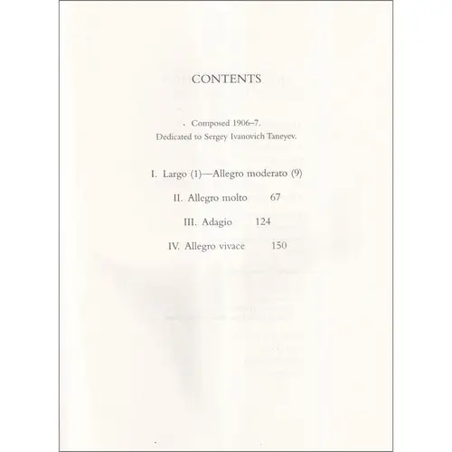 Symphony N.2 In E Minor Op.27 in full score