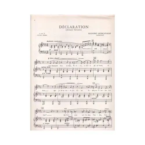 Due Liriche per canto e pianoforte