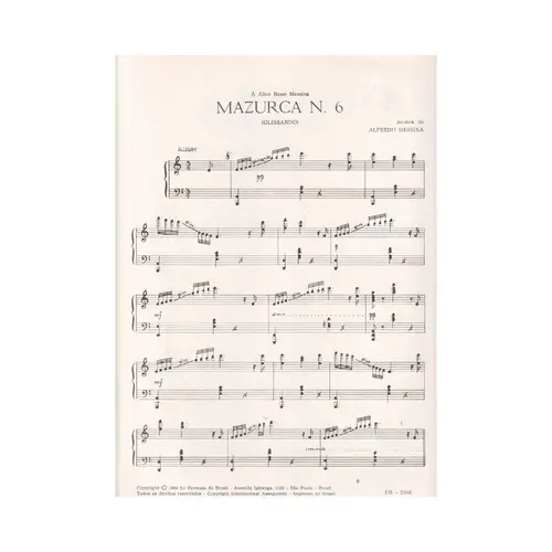 Mazurca N.6 - Glissando para piano