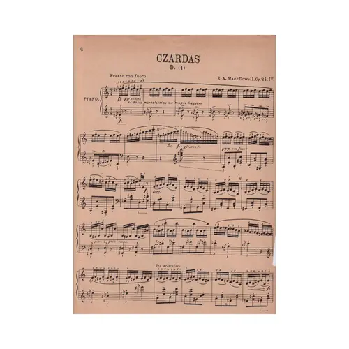 Czardas op. 24 IV para piano